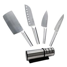 Berghoff Straight 5Pc Santoku Knife Set/Sharpener