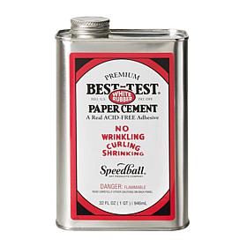 Best-Test Premium Acid Free White Rubber Paper Cement 32 oz.