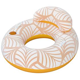 Bestway H2OGO! Yellow and White Comfort Plush Deluxe Swim Tube 