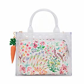 Betsey Johnson Jammin Clear Satchel with Pouch