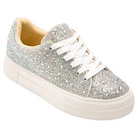 Betsey Johnson Sidny Rhinestone or Faux Pearl Platform Sneaker