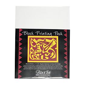 Black Ink Thai Mulberry Block Printing Paper Packs - Bleached 