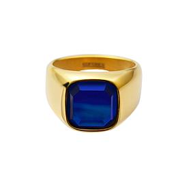 Blue Glass Ring