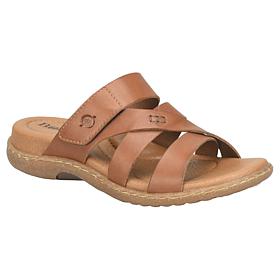 BORN Shawna Leather Adjustable Slide Sandal