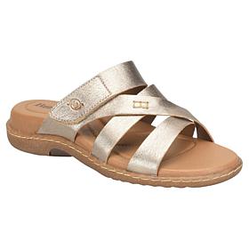 BORN Shawna Leather Adjustable Slide Sandal