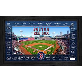 Boston Red Sox Framed 2025 Signature Field Team Roster
