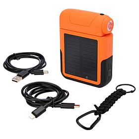 Boundless 10kmAh Solar Power Bank with Detachable Light