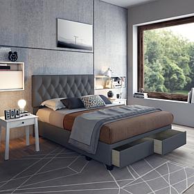 Boyd Sleep Salerno Tufted Storage Drawer Bed, Full