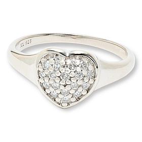 Bright Halo 0.23cttw Pavé Heart Ring
