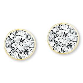 Bright Halo Lab Grown Diamonds 14K Gold 1ctw Martini Stud Earrings