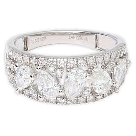 Bright Halo Lab Grown Diamonds 1.52ctw Band Ring