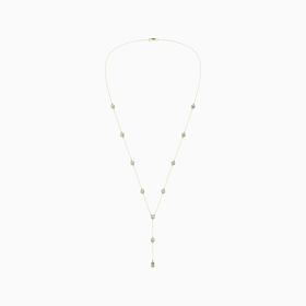 Bright Halo Lab Grown Diamonds 2.25 ctw Stationed Lariat Necklace, ...