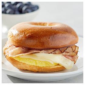 Brooklyn Food Grp 12-pc 4oz. Ham, Egg, Swiss Bagel Sandwich Plain AS®