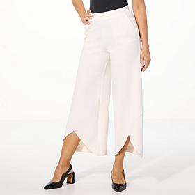 C Wonder Crepe Knit Wide Leg Trouser Pant