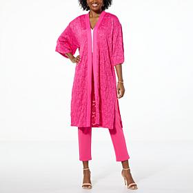 C Wonder Knit Lace Topper