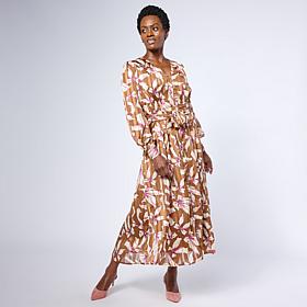 C Wonder Pintuck Chiffon Dress