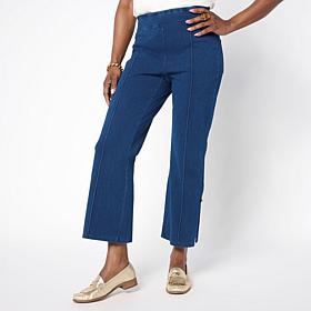 C Wonder Pull-On Wonder Stretch Denim Knit Ankle Pant