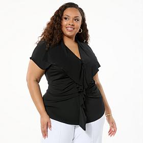 C Wonder Ruffle Front Top