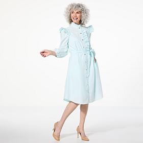 C Wonder Ruffle Shirt Dress