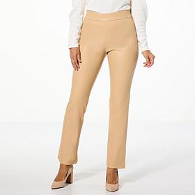 C Wonder Stretch Faux Leather Flare Leg Pant