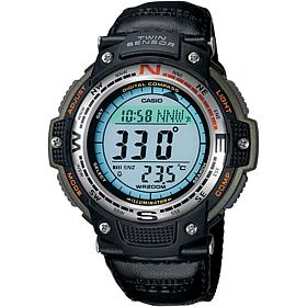 Casio Men's Green Sports Gear Digital Compass Watch