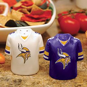 Ceramic Salt and Pepper Shakers - Minnesota Vikings