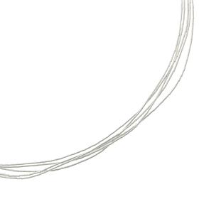 Chaco Canyon 30" Liquid Silver 5-Strand Necklace