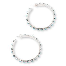 Chaco Canyon Sleeping Beauty Turquoise Beaded Hoop Earrings