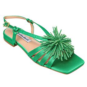 Charles by Charles David Carson Satin Pom Pom Sandal