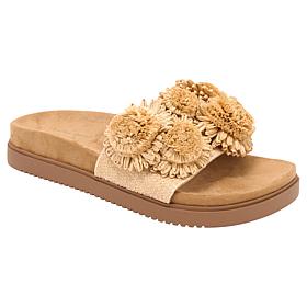 Charles David Palms Flower Slide Sandal