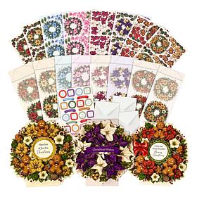Christmas to Remember Wreath Shaped Card Kit