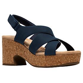 Clarks Collection Nerisa Grace Modern Casual Wedge Sandal