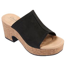 Clarks Collection Nerisa Vine Nubuck Wedge Sandal
