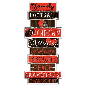 Cleveland Browns Celebrations Stack 24" Sign 