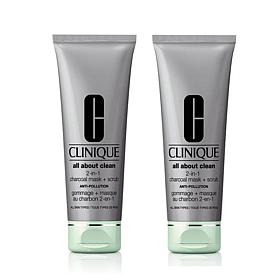 Clinique All About Clean 2-in-1 Charcoal Mask + Scrub Duo