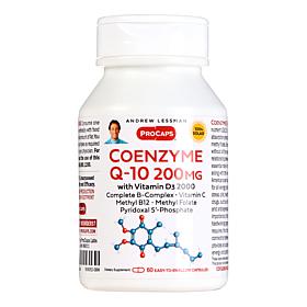 CoEnzyme Q-10 200 with Vitamin D3-2000 - 60 Capsules