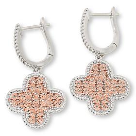 Colleen Lopez 1/8ctw Diamond Pavé Fleur Drop Earrings