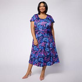 Colleen Lopez Cummerbund Knit Dress