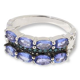 Colleen Lopez Exotic Gemstone and Diamond Band Ring