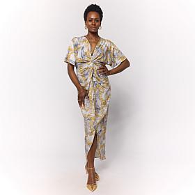 Colleen Lopez Front Drape Pullover Dress