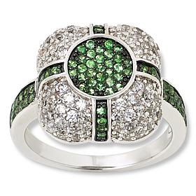 Colleen Lopez Gemstone and White Zircon Pavé Ring 