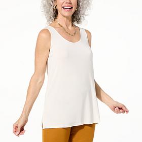 Colleen Lopez Knit Tank with Side Slits