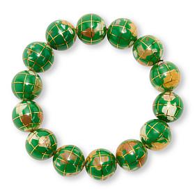 Colleen Lopez Multigemstone Globe Bead Stretch Bracelet