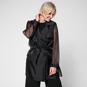 Colleen Lopez Organza Trench Coat
