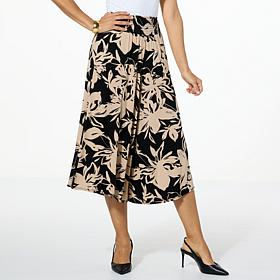 Colleen Lopez Printed Asymmetric Pull-On Pant 