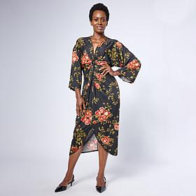 Colleen Lopez Printed Knot Front Dress