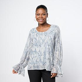 Colleen Lopez Printed Mesh Top