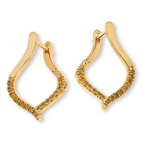 Colleen Lopez Sterling Silver 1/4ctw Diamond Forward-Facing Earrings