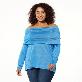 Colleen Lopez Super Soft Convertible Shimmer Sweater
