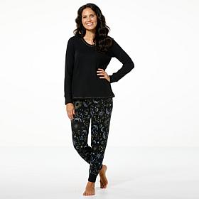 Comfort Code 2-piece Brushed Ultra Rib Knit PJ Set